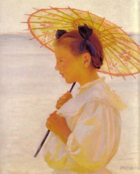 Child In Sunlightor The Chinese Parasol